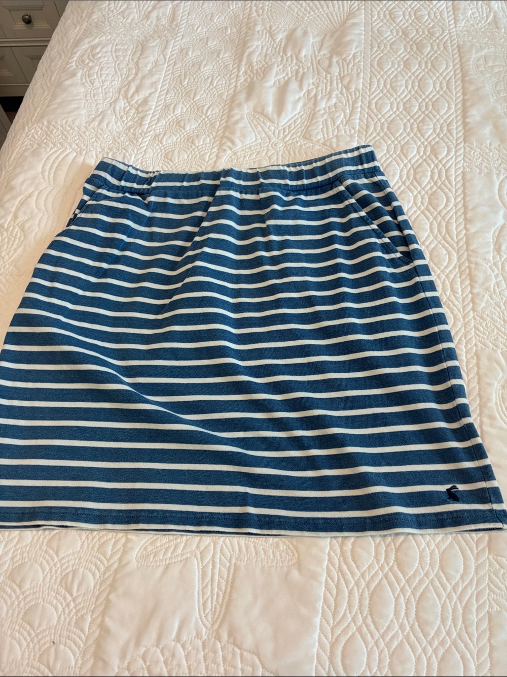 Joules Striped Blue and White Casual Women’s Skirt
